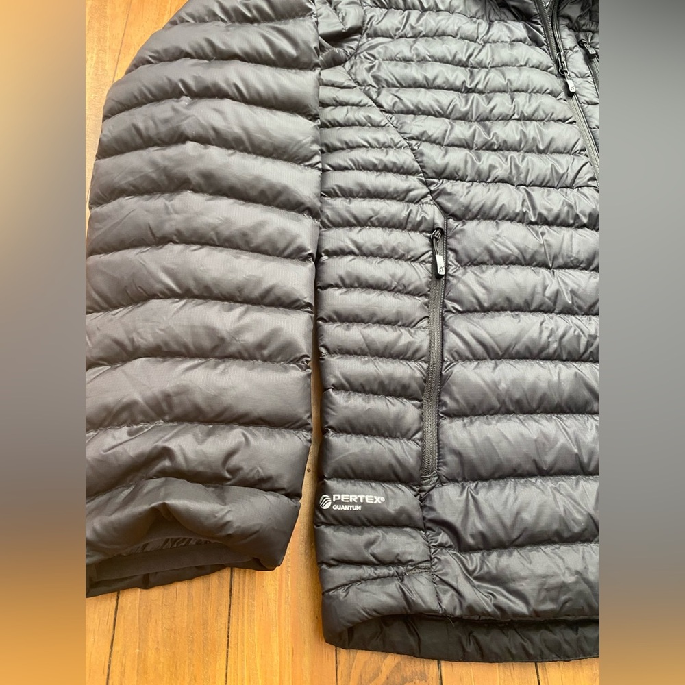 Rab Mens Microlight Alpine Down Hooded Jacket Medium Black - Picture 5 of 10